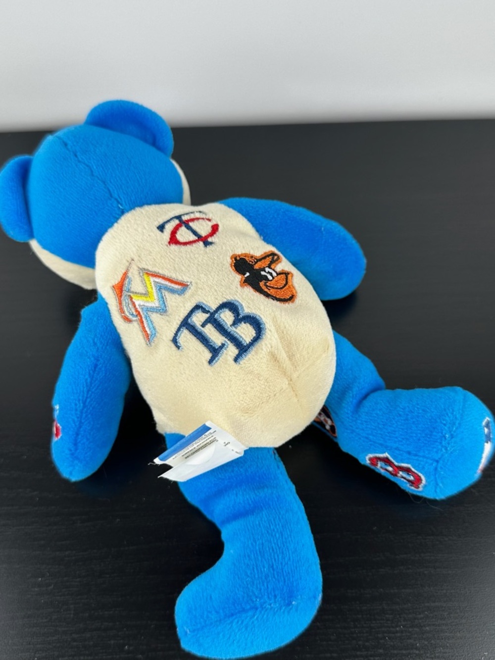 Foco MLB Rare 2018 Baseball Logo Teddy Bear 8" Blue & White Plush Stuffed Animal - Picture 5 of 6